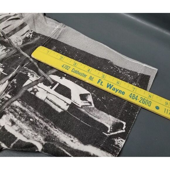 90s Barney Fast Fife Andy Griffith Show All Over Print Shirt Mayberry Size XL - Picture 5 of 7